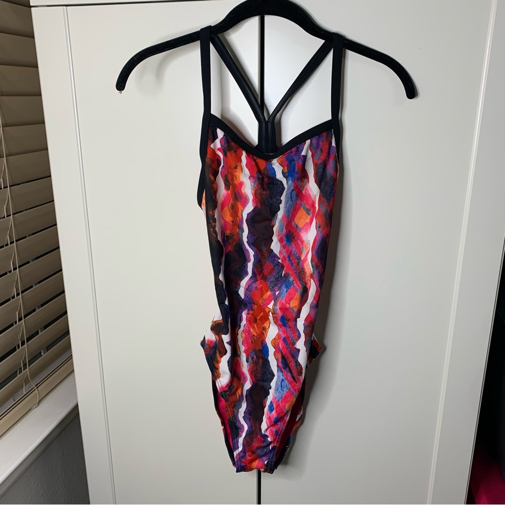 Arena Racing Diving One-Piece Multi-Colored Swimsuit